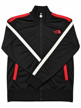 The North Face Men’s Medium Black Red White Full Zip Track Jacket
